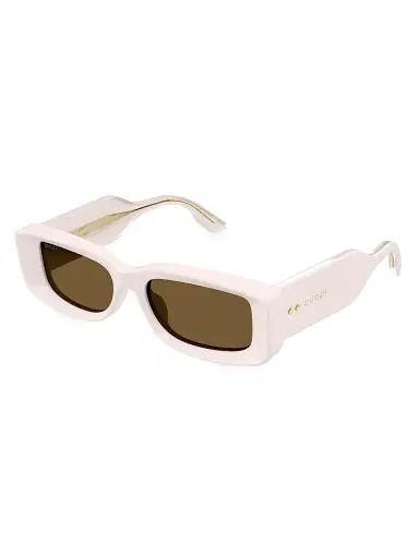 Gucci Women's Thickness 53MM Rectangular Sunglasses - Brown | Thumbnail 2 Gucci Women's Thickness 53MM Rectangular Sunglasses - Brown | Thumbnail 2