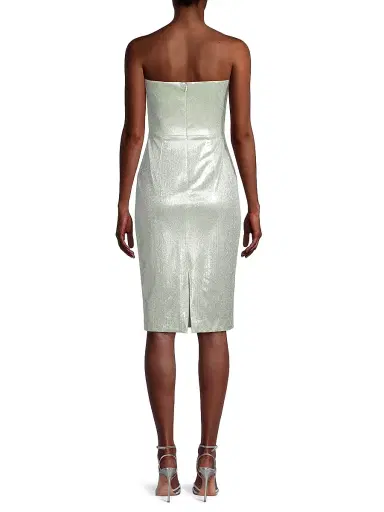 Black Halo Women's Divina Metallic Sheath Dress - Luxe Glow | Thumbnail 5 Black Halo Women's Divina Metallic Sheath Dress - Luxe Glow | Thumbnail 5