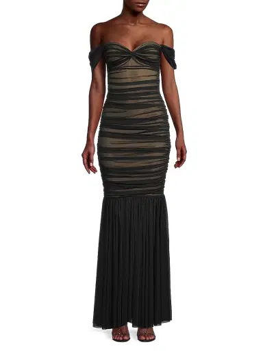 Norma Kamali Women's Walter Fishtail Gown | Thumbnail 2 Norma Kamali Women's Walter Fishtail Gown | Thumbnail 2