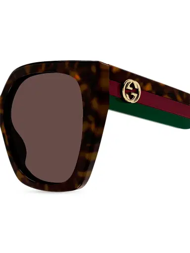 Gucci Women's Web Studi 55MM Butterfly Sunglasses - Havana | Thumbnail 3 Gucci Women's Web Studi 55MM Butterfly Sunglasses - Havana | Thumbnail 3