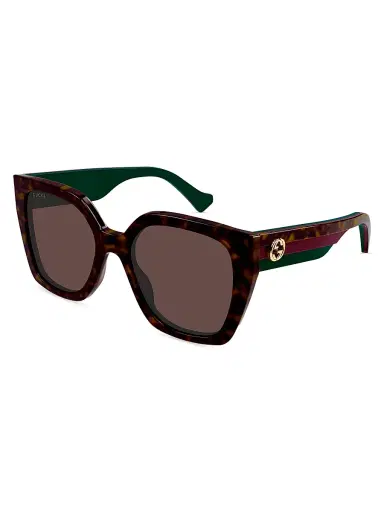 Gucci Women's Web Studi 55MM Butterfly Sunglasses - Havana | Thumbnail 1 Gucci Women's Web Studi 55MM Butterfly Sunglasses - Havana | Thumbnail 1