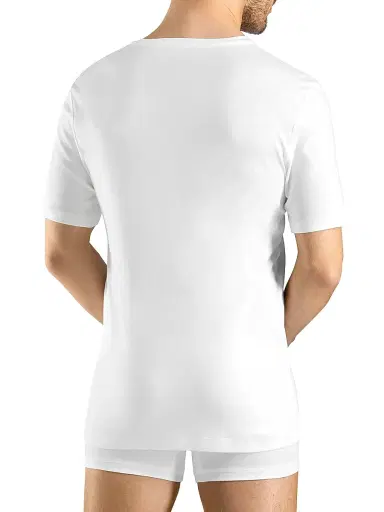 Hanro Sea Island Cotton V-Neck Tee - White - Size Medium | Thumbnail 4 Hanro Sea Island Cotton V-Neck Tee - White - Size Medium | Thumbnail 4
