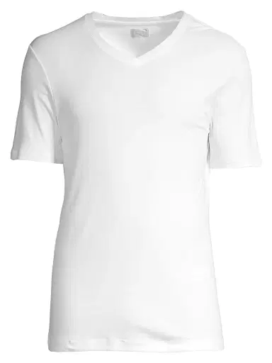 Hanro Sea Island Cotton V-Neck Tee - White - Size Medium | Thumbnail 1 Hanro Sea Island Cotton V-Neck Tee - White - Size Medium | Thumbnail 1