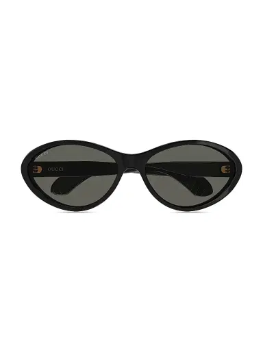 Gucci Women's Fashion Show 67MM Oval Sunglasses - Black | Thumbnail 1 Gucci Women's Fashion Show 67MM Oval Sunglasses - Black | Thumbnail 1