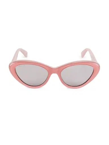 Gucci Women's Symbols 54MM Cat-Eye Acetate Sunglasses - Pink | Thumbnail 2 Gucci Women's Symbols 54MM Cat-Eye Acetate Sunglasses - Pink | Thumbnail 2