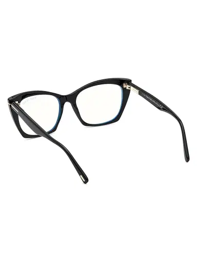TOM FORD Women's 54MM Cat-Eye Blue Block Optical Glasses - Black | Thumbnail 4 TOM FORD Women's 54MM Cat-Eye Blue Block Optical Glasses - Black | Thumbnail 4