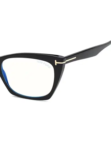 TOM FORD Women's 54MM Cat-Eye Blue Block Optical Glasses - Black | Thumbnail 5 TOM FORD Women's 54MM Cat-Eye Blue Block Optical Glasses - Black | Thumbnail 5