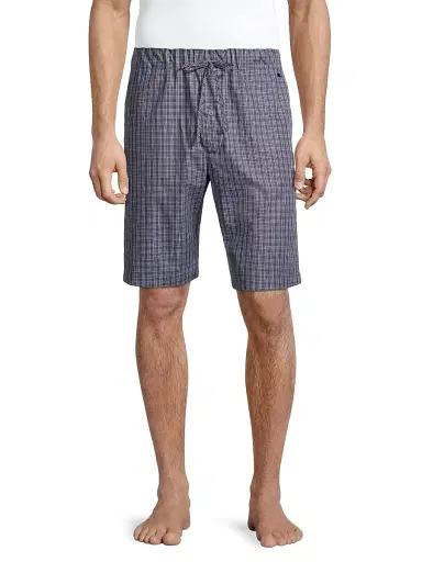 Hanro Woven Cotton Shorts - Grey Check - Size Small | Thumbnail 3 Hanro Woven Cotton Shorts - Grey Check - Size Small | Thumbnail 3