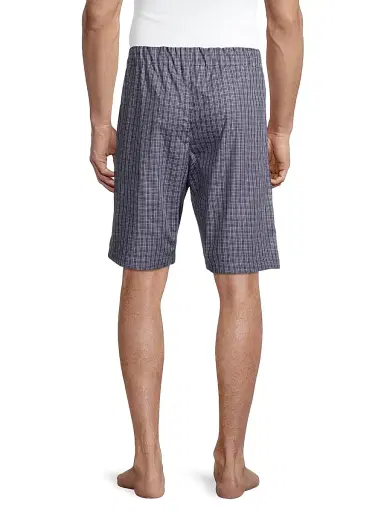 Hanro Woven Cotton Shorts - Grey Check - Size Small | Thumbnail 4 Hanro Woven Cotton Shorts - Grey Check - Size Small | Thumbnail 4