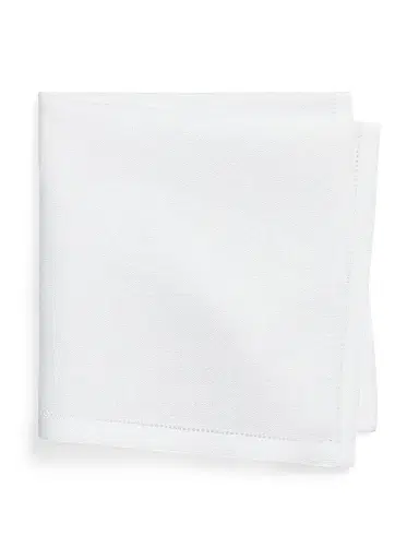 Polo Ralph Lauren Men's Linen Pocket Square - White | Thumbnail 1 Polo Ralph Lauren Men's Linen Pocket Square - White | Thumbnail 1