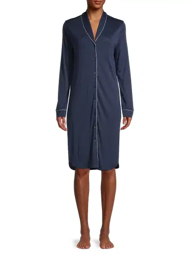Hanro Women's Natural Comfort Tailored Nightshirt | Thumbnail 2 Hanro Women's Natural Comfort Tailored Nightshirt | Thumbnail 2