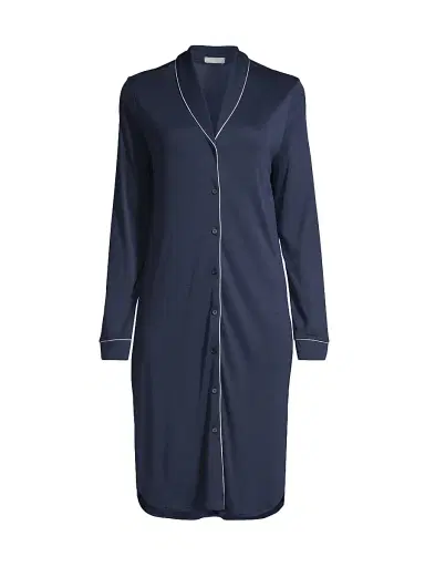 Hanro Women's Natural Comfort Tailored Nightshirt | Thumbnail 1 Hanro Women's Natural Comfort Tailored Nightshirt | Thumbnail 1