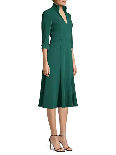 Black Halo Women's Kensington Fit & Flare Dress - Pacific Blue | Thumbnail 4 Black Halo Women's Kensington Fit & Flare Dress - Pacific Blue | Thumbnail 4