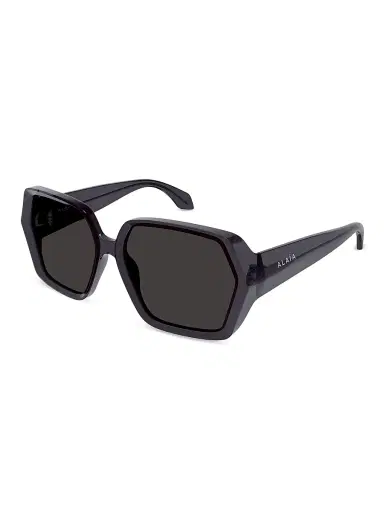 ALAIA Women's Lettering Logo 60MM Geometric Sunglasses - Black Grey | Thumbnail 1 ALAIA Women's Lettering Logo 60MM Geometric Sunglasses - Black Grey | Thumbnail 1