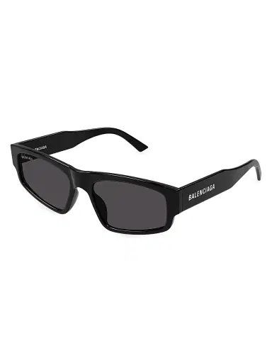 Balenciaga Women's Flat 56MM Rectangular Sunglasses - Black | Thumbnail 2 Balenciaga Women's Flat 56MM Rectangular Sunglasses - Black | Thumbnail 2