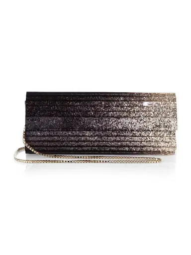 Jimmy Choo Women's Sweetie Degradé Glitter Acrylic Clutch - Black Champagne | Thumbnail 1 Jimmy Choo Women's Sweetie Degradé Glitter Acrylic Clutch - Black Champagne | Thumbnail 1