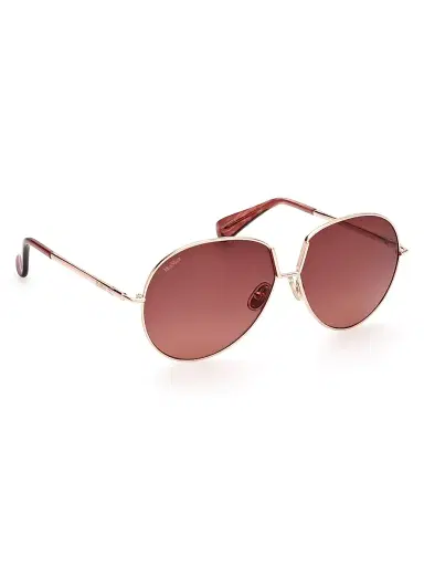 Max Mara Women's Design8 60MM Aviator Sunglasses - Rose Gold Brown | Thumbnail 9 Max Mara Women's Design8 60MM Aviator Sunglasses - Rose Gold Brown | Thumbnail 9
