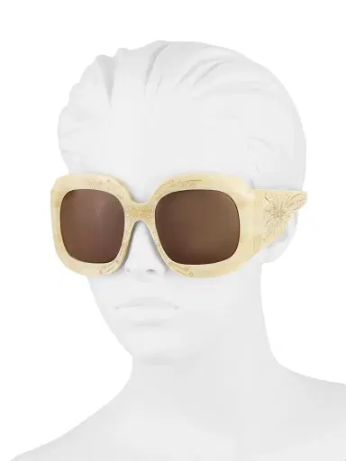 Gucci Women's 48MM Square Sunglasses - Beige | Thumbnail 4 Gucci Women's 48MM Square Sunglasses - Beige | Thumbnail 4