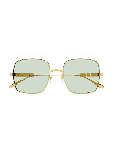 Gucci Women's Lettering 57MM Square Sunglasses - Gold | Thumbnail 1 Gucci Women's Lettering 57MM Square Sunglasses - Gold | Thumbnail 1