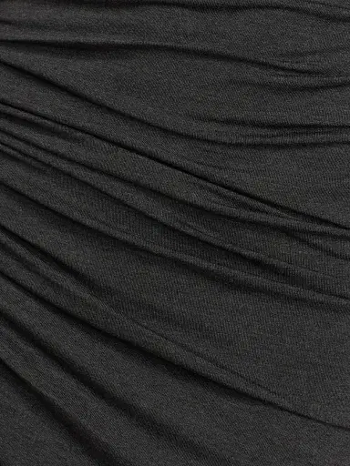 Norma Kamali Women's Lazy Diana One-Shoulder Minidress - Dark Grey | Thumbnail 7 Norma Kamali Women's Lazy Diana One-Shoulder Minidress - Dark Grey | Thumbnail 7