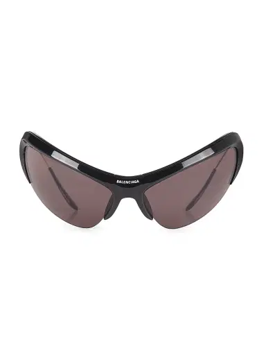 Balenciaga Women's Wire 91MM Shield Sunglasses - Black | Thumbnail 1 Balenciaga Women's Wire 91MM Shield Sunglasses - Black | Thumbnail 1