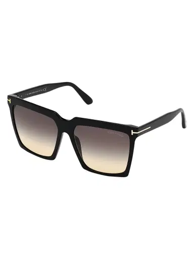 TOM FORD Women's Sabrina 58MM Square Sunglasses - Black | Thumbnail 2 TOM FORD Women's Sabrina 58MM Square Sunglasses - Black | Thumbnail 2