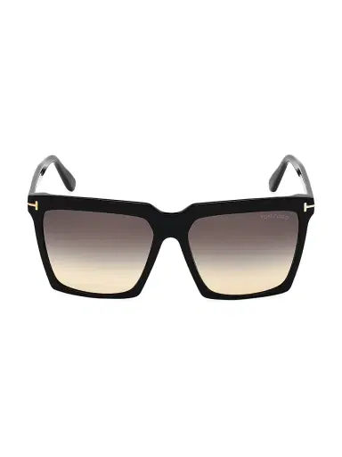 TOM FORD Women's Sabrina 58MM Square Sunglasses - Black | Thumbnail 1 TOM FORD Women's Sabrina 58MM Square Sunglasses - Black | Thumbnail 1