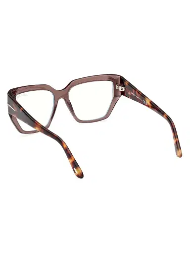 TOM FORD Women's 54MM Blue Block Square Eyeglasses - Transparent Dark Teal | Thumbnail 10 TOM FORD Women's 54MM Blue Block Square Eyeglasses - Transparent Dark Teal | Thumbnail 10