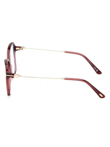 TOM FORD Women's 55MM Blue Block Butterfly Eyeglasses - Transparent Wine Rose Gold | Thumbnail 4 TOM FORD Women's 55MM Blue Block Butterfly Eyeglasses - Transparent Wine Rose Gold | Thumbnail 4
