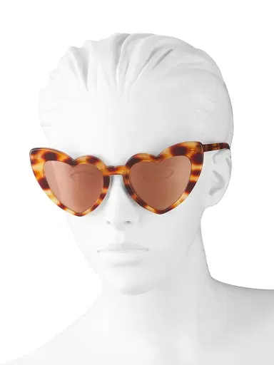 Saint Laurent Women's LouLou 54MM Heart Sunglasses | Thumbnail 4 Saint Laurent Women's LouLou 54MM Heart Sunglasses | Thumbnail 4