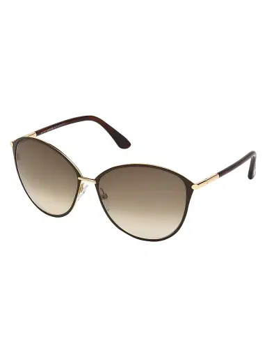 Tom Ford Women's Penelope 59MM Polarized Lens Oversize Round Sunglasses - Gold | Thumbnail 3 Tom Ford Women's Penelope 59MM Polarized Lens Oversize Round Sunglasses - Gold | Thumbnail 3