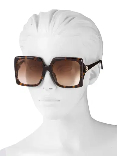 Gucci Women's Logo 59MM Oversized Square Sunglasses - Avana | Thumbnail 4 Gucci Women's Logo 59MM Oversized Square Sunglasses - Avana | Thumbnail 4