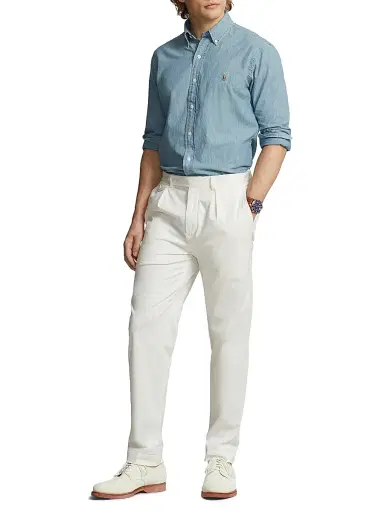 Polo Ralph Lauren Men's Classic-Fit Chambray Shirt - Chambray | Thumbnail 2 Polo Ralph Lauren Men's Classic-Fit Chambray Shirt - Chambray | Thumbnail 2