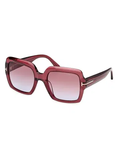 TOM FORD Women's Kaya 54MM Square Sunglasses - Transparent Wine Violet | Thumbnail 2 TOM FORD Women's Kaya 54MM Square Sunglasses - Transparent Wine Violet | Thumbnail 2
