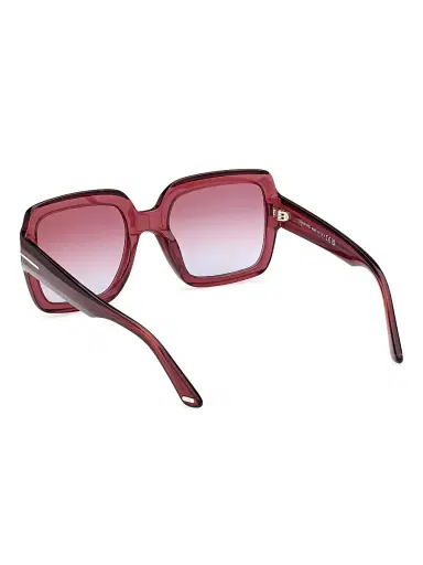 TOM FORD Women's Kaya 54MM Square Sunglasses - Transparent Wine Violet | Thumbnail 5 TOM FORD Women's Kaya 54MM Square Sunglasses - Transparent Wine Violet | Thumbnail 5