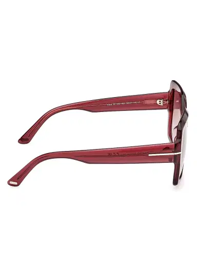 TOM FORD Women's Kaya 54MM Square Sunglasses - Transparent Wine Violet | Thumbnail 7 TOM FORD Women's Kaya 54MM Square Sunglasses - Transparent Wine Violet | Thumbnail 7