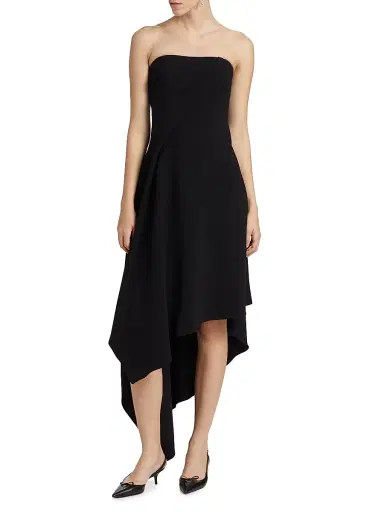 Amsale Women's Strapless Cocktail Dress - Black | Thumbnail 3 Amsale Women's Strapless Cocktail Dress - Black | Thumbnail 3