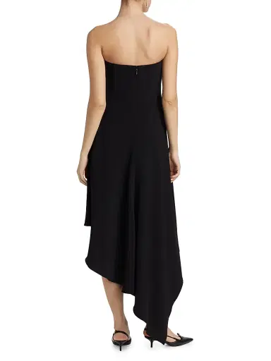 Amsale Women's Strapless Cocktail Dress - Black | Thumbnail 5 Amsale Women's Strapless Cocktail Dress - Black | Thumbnail 5