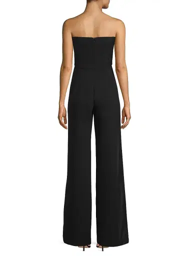 Black Halo Women's Lena Strapless Jumpsuit - Black | Thumbnail 4 Black Halo Women's Lena Strapless Jumpsuit - Black | Thumbnail 4