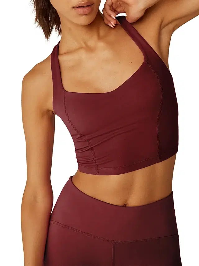 Women's PowerBeyond Intensity Racerback Crop Top - Rich Plum Women's PowerBeyond Intensity Racerback Crop Top - Rich Plum