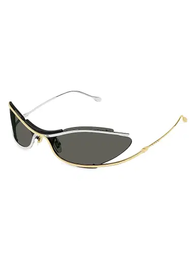 Gucci Women's 68MM Fashion Show Directional Sunglasses - Gold | Thumbnail 2 Gucci Women's 68MM Fashion Show Directional Sunglasses - Gold | Thumbnail 2