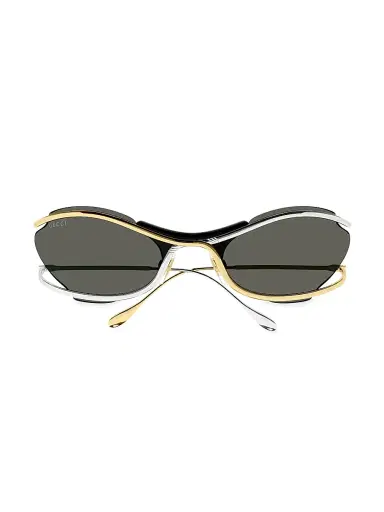 Gucci Women's 68MM Fashion Show Directional Sunglasses - Gold | Thumbnail 1 Gucci Women's 68MM Fashion Show Directional Sunglasses - Gold | Thumbnail 1