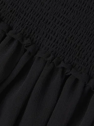 Ramy Brook Women's Calista Smocked Strapless Flare Dress - Black | Thumbnail 5 Ramy Brook Women's Calista Smocked Strapless Flare Dress - Black | Thumbnail 5