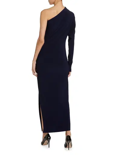 Norma Kamali Women's One-Shoulder Draped Maxi Dress | Thumbnail 5 Norma Kamali Women's One-Shoulder Draped Maxi Dress | Thumbnail 5