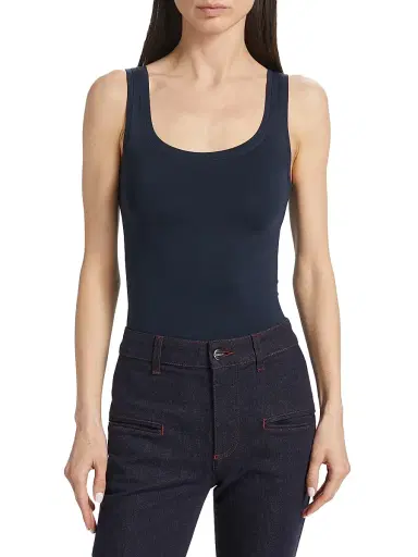 Hanro Women's Touch Feeling Tank - Deep Navy - Size XL | Thumbnail 3 Hanro Women's Touch Feeling Tank - Deep Navy - Size XL | Thumbnail 3