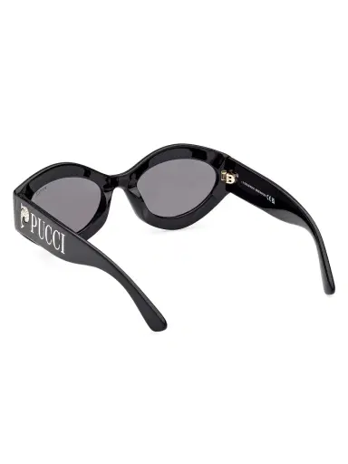 Pucci Women's 54MM Geometric Sunglasses - Black | Thumbnail 4 Pucci Women's 54MM Geometric Sunglasses - Black | Thumbnail 4