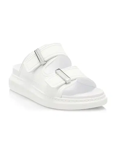 McQueen Women's Two-Band Rubber Slides - Pink Sandals | Thumbnail 2 McQueen Women's Two-Band Rubber Slides - Pink Sandals | Thumbnail 2
