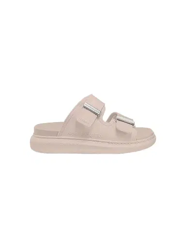 McQueen Women's Two-Band Rubber Slides - Pink Sandals | Thumbnail 1 McQueen Women's Two-Band Rubber Slides - Pink Sandals | Thumbnail 1