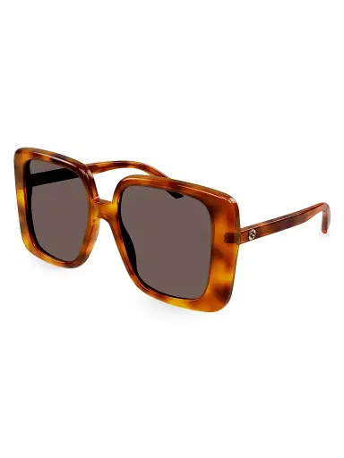 Gucci Women's 80S Monocolor 55MM Butterfly Sunglasses - Havana | Thumbnail 2 Gucci Women's 80S Monocolor 55MM Butterfly Sunglasses - Havana | Thumbnail 2