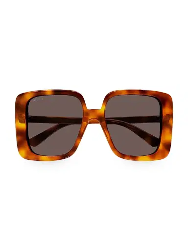 Gucci Women's 80S Monocolor 55MM Butterfly Sunglasses - Havana | Thumbnail 1 Gucci Women's 80S Monocolor 55MM Butterfly Sunglasses - Havana | Thumbnail 1